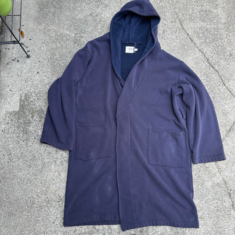 Navy blue UGG for men Soft Fleece Bathrobe Size M/L
